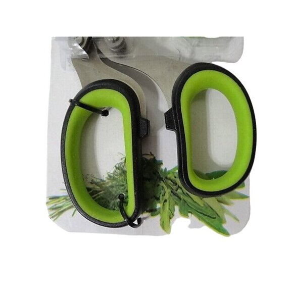 Ball 5 Blade Kitchen Herb Scissors Shears Green Blade Cover Stainless Steel NIP - Picture 5 of 6